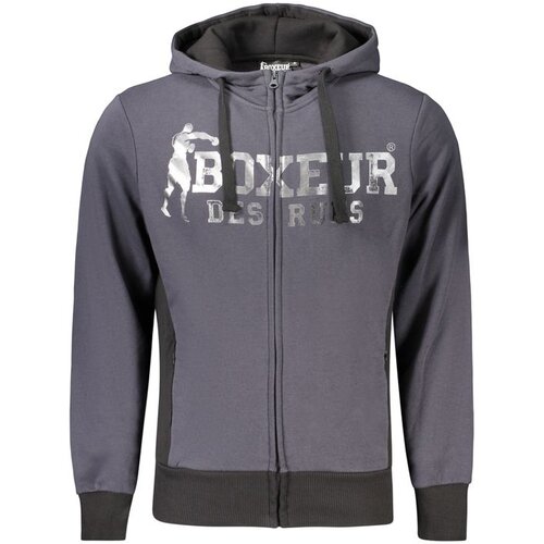 Boxeur Des Rues mu&amp;scaron;ki sivi zip sweatshirt Slike
