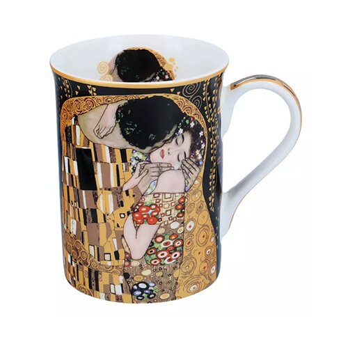 Hanipol F.H. Arkadiusz Hanik Gustav Klimt - Šolja - Classic Klimt, The Kiss black, 350 ml Slike