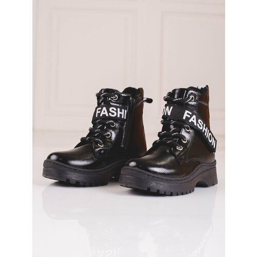 W. POTOCKI Girls' ankle boots Potocki fashion black Slike