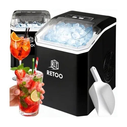  Retoo OR1317 Ledomat &amp;ndash; 12 kg/24 h, 120 W, 2 Velikosti Kockic Leda Slike