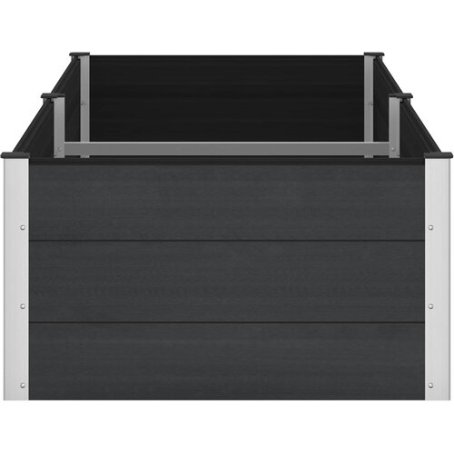  Povi&amp;scaron;ena vrtna gredica Crna 250 x 100 x 54 cm Slike
