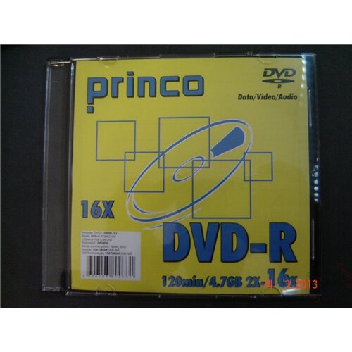Princo DVD-R 4.7GB 16X SLIM CASE disk Slike