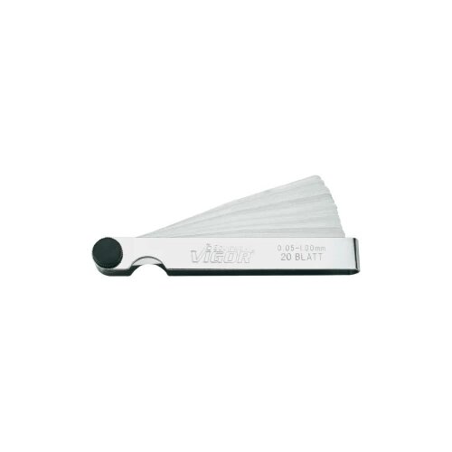 Vigor Komplet &amp;scaron;ablona za mjerenje 0,05 - 1,0 mm 20 listova V1714 mjerno područje 0,05 - 1,0 mm Slike