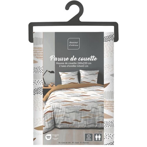 Douceur d int&amp;eacute;rieur Bela posteljnina za zakonsko posteljo/podalj&amp;scaron;ana iz mikrovlaken 240x220 cm Zenith &amp;ndash; Slike