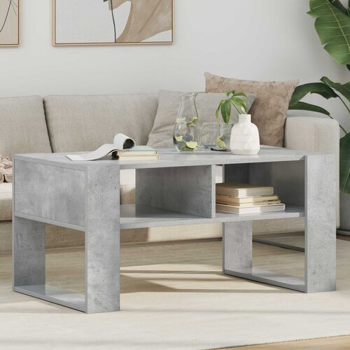  Kava Stol Betonski sivi 92 x 53 x 45 cm Konstruirano drvo Cene
