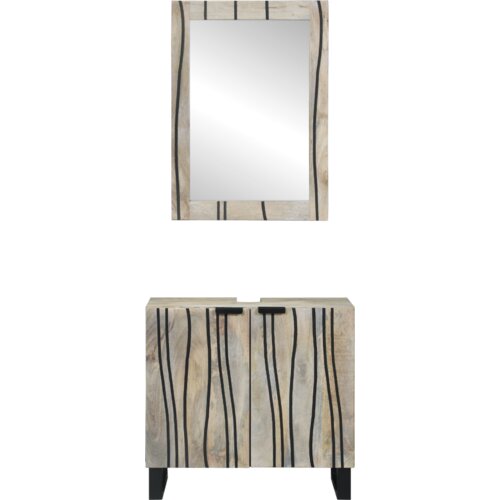 VidaXL Set namje&amp;scaron;taja za kupaonicu 2 pcs Bijela 62 x 33 x 58 cm Slike