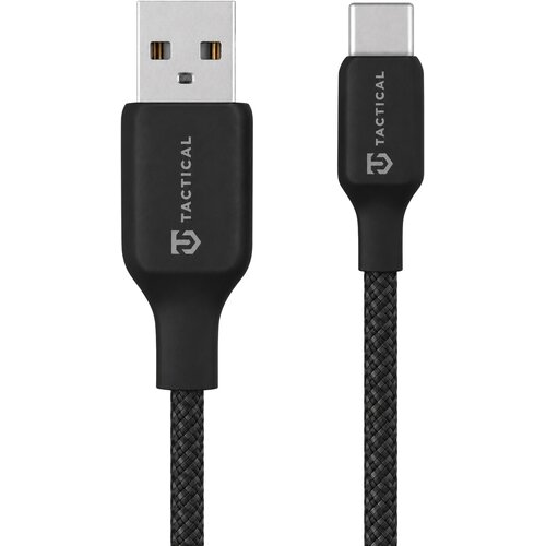 TACTICAL Stitch Thread pleten USB-A v USB-C kabel črne barve dolžine 30cm Slike