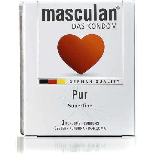Masculan Pur ultratanki kondomi, 3 komada &amp;mdash; 4185 Slike
