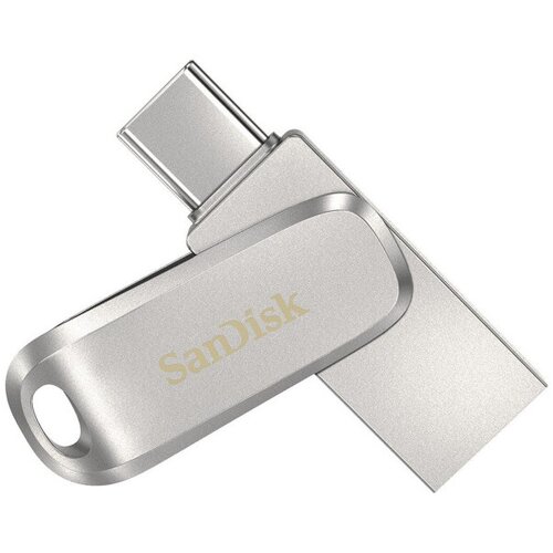 Sandisk USB C & USB DISK 256GB Ultra Dual LUXE, 3.1, srebrn, kovinski, branje do 150MB/s (SDDDC4-256G-G46) Cene