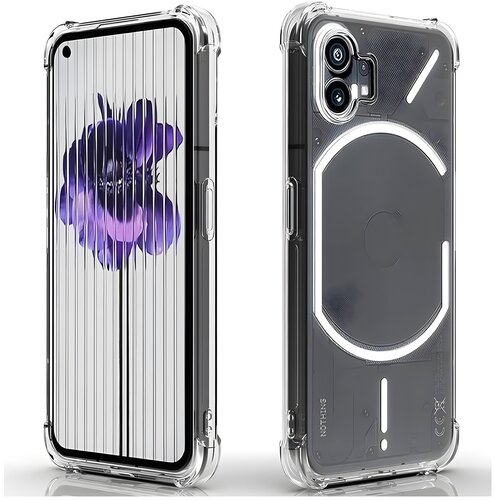 Techsuit Silikonska futrola s ojačanim rubovima za Nothing Phone (2) - Prozirna Cene