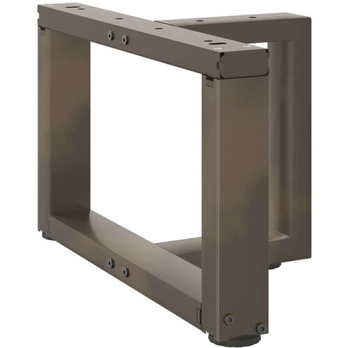  Noge za stolić T-oblika 2 kom Prirodni čelik 40x25x(30-31)cm Slike