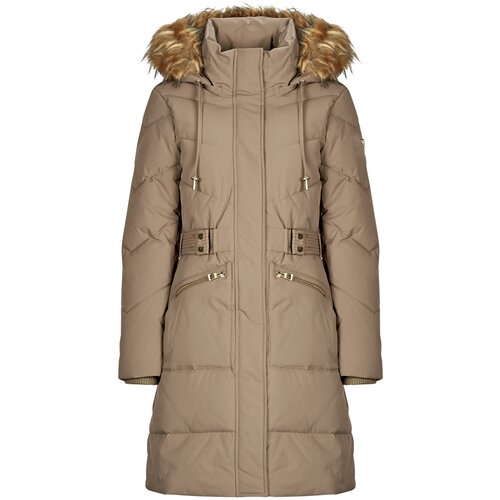 Guess FATEMA BELTED PUFFER Bež Slike