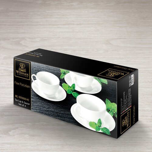  Set 2 Skodelic in Podstavkov, Porcelan, 250ml Cene