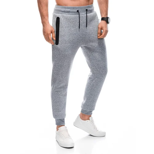 Edoti Men's sweatpants with zippered pockets EM-PASK-0102