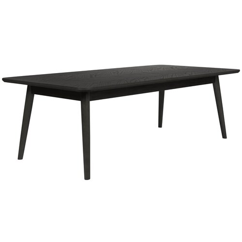 White Label Črna mizica z mizno plo&amp;scaron;čo v hrastovem dekorju 60x120 cm Fabio &amp;ndash; Slike