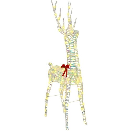 vidaXL 3D irvas Topla bijela 128 cm PET Cijene