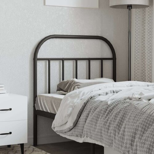  Metalno uzglavlje crno 80 cm Slike