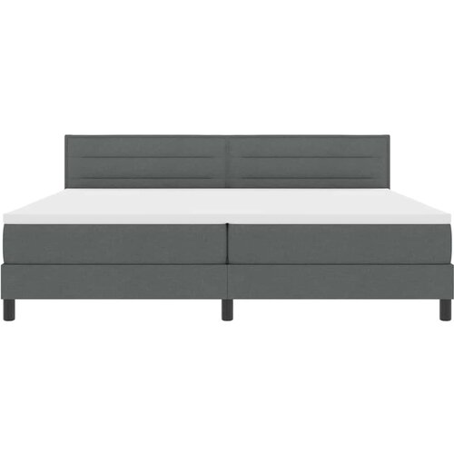  s opruga kutije Tamno siva 200 x 200 cm tkanina Slike