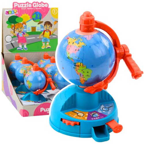 Mini globus sa pokretnim avionom - plavi Cijene