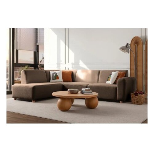 Atelier Del Sofa Ugaona garnitura S-Loft Lijeva, 206 x 290 x 90 cm, Smeđa Cene