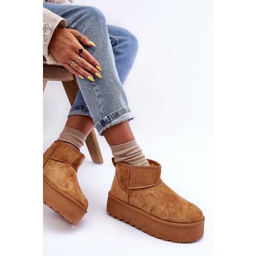 Boto FD1 Brown Corcoran Suede Snow Boots On Platform Slike
