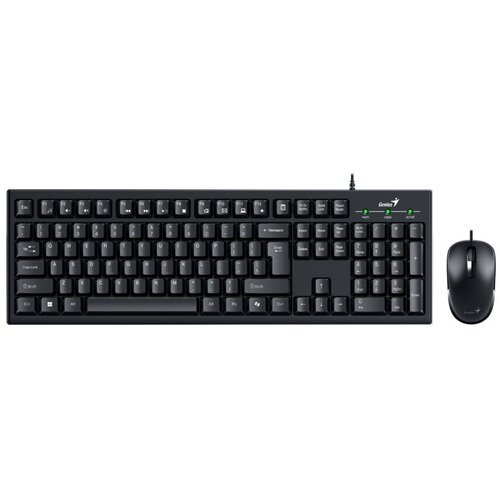Genius KM-100SE USB YU crna tastatura+ USB crni miš Cene