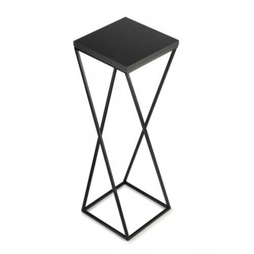  Stalak za cveće LOFT 70x24 cm, crne boje Slike