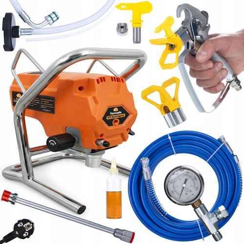 Rosfix Set Tornado RT1 BasicSpray &ndash; Airless Brizgalna Naprava Pi&scaron;tola &Scaron;oba 517 | 950W, 3300 PSI, 2 L/min, (5000356540) Cene