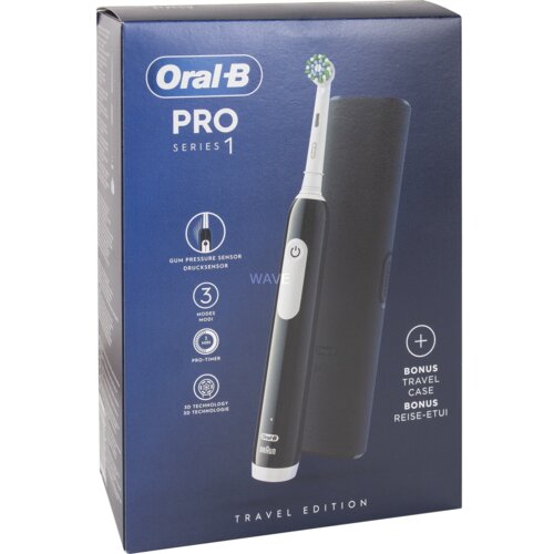 Oral-b Pro 1 Cross Action Odrasli Rotacijska-oscilacijska zobna &amp;scaron;četka Črna Slike