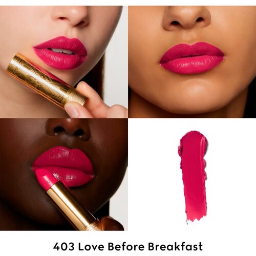 Gucci Beauty Rouge &amp;agrave; L&amp;egrave;vres Satin Lipstick satenasti ruž za usne nijansa 403 Love Before Breakfast 3.5 g Slike