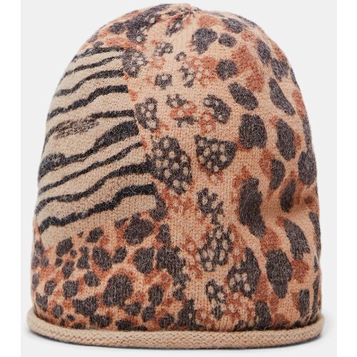 Desigual Animal Patch Gorro Brown Leopard Spot Beat - Ladies Cijene