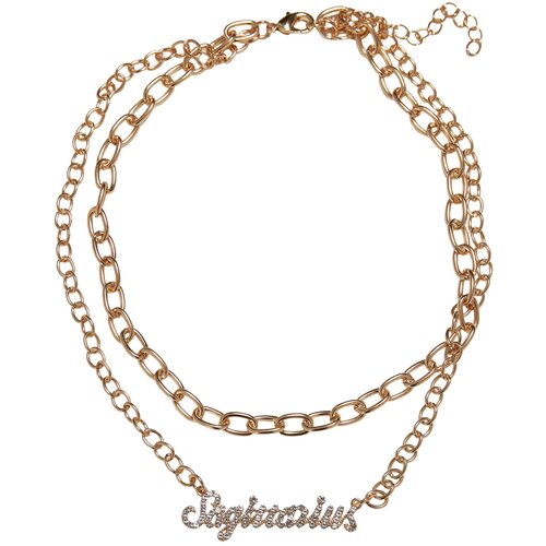 Urban Classics Accessoires Diamond Zodiac Gold Shooter Necklace Slike