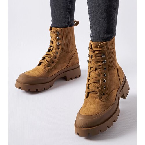 Gemre Orson brown eco-suede ankle boots Cene