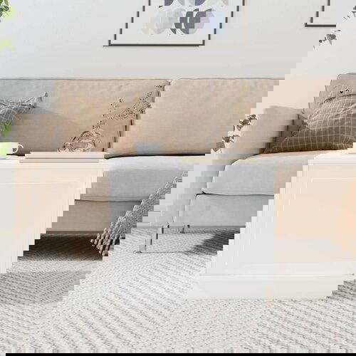 VidaXL Klubska mizica bela 51x50x44 cm inženirski les Slike