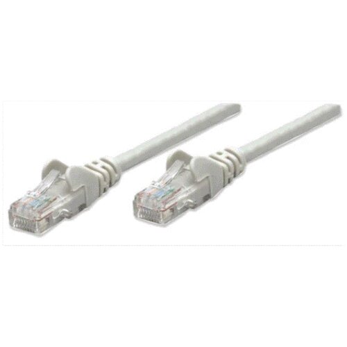 Intellinet 345033 RJ45 mrežni kabel, Patch kabel cat 5e U/UTP 20.00 m siva 1 St. Slike
