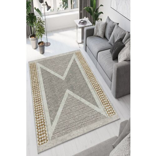 Conceptum Hypnose W878 - beige beigegoldblack carpet (80 x 120) Slike