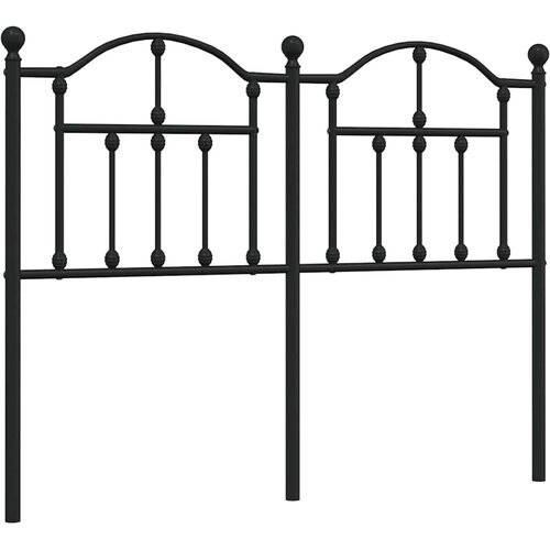  Metalno zamjensko uzglavlje crno 120 cm Slike