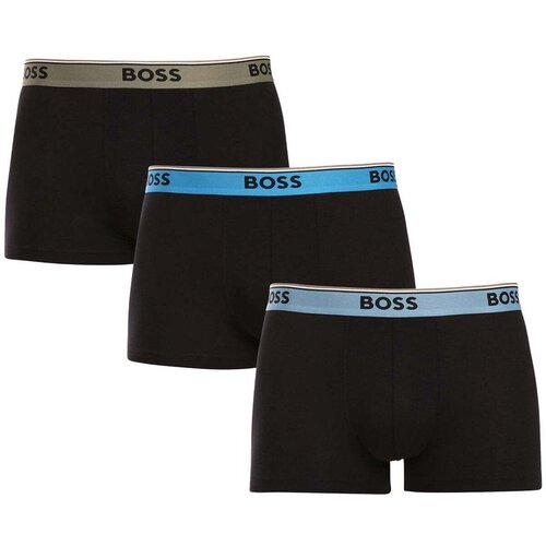 Boss Cotton Stretch 3 Pack Power Trunks Black Crna Slike