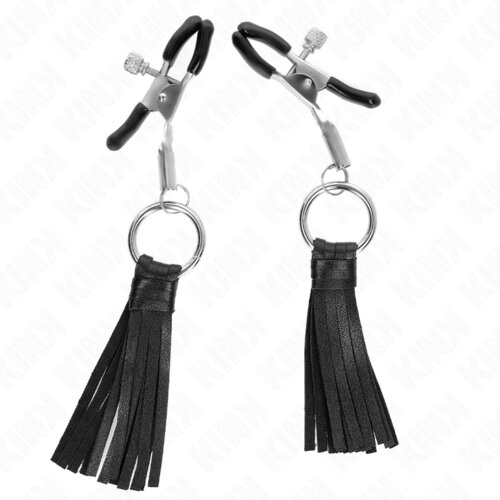 Kink &amp;Scaron;Čipalke Za BradaviČke Leatherette Tassel Black Slike