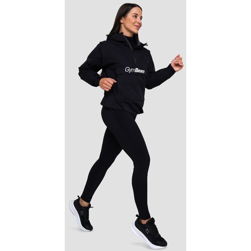 GymBeam women&amp;lsquo;s rain smock jacket blac Slike