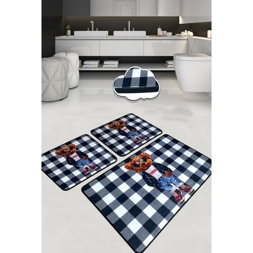 Lessentiel Maison kupatilski otirač heat, 3 komada, teget Slike