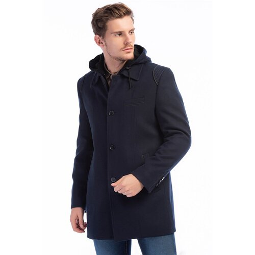 Dewberry PLT8335 MEN'S COAT-NAVY BLUE Slike