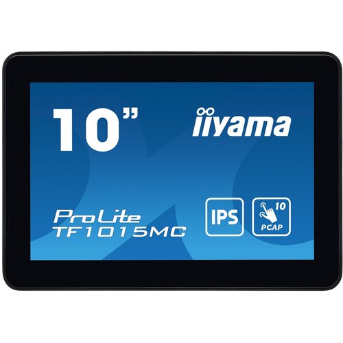 Iiyama The ProLite TF1015MC (10.1 inch) uses PCAP touch technology and is built into an eye catching bezel with edge-to-edge glass. Equipped with a foam seal finish it supports seamless integration into kiosks and provides IP65 rating. TF1015MC-B3 Cene