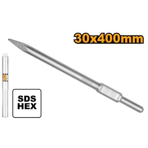 Ingco &amp;scaron;pic za &amp;scaron;temanje HEX 30 x 400 mm DBC03340011 Slike