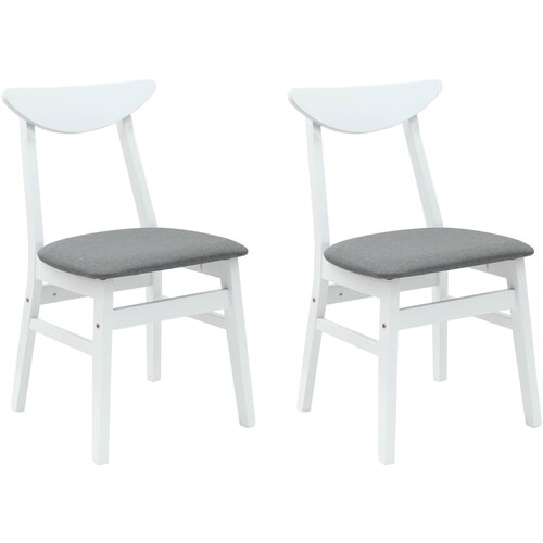  Trpezarijske stolice 2 pcs Bijelo 42 x 47.5 x 81 cm Slike