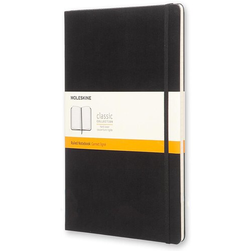 Moleskine Beležnica XL trde platnice, črna - črtni Slike