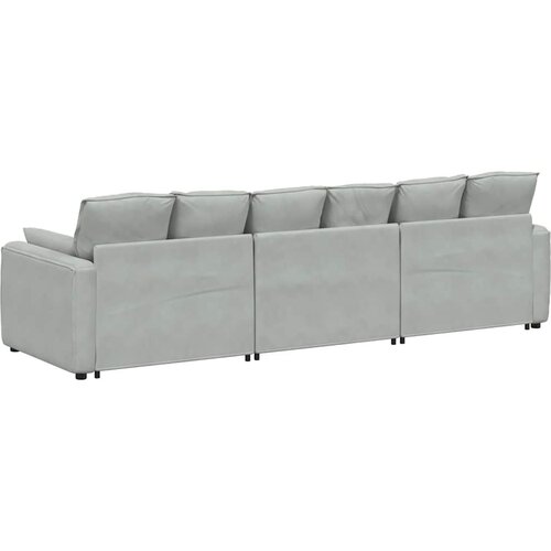  Modularna sofa s jastucima svijetlosiva Slike