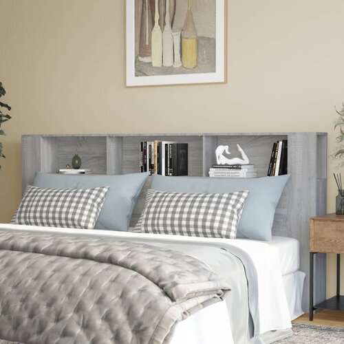 The Living Store vzglavna omarica siva sonoma 220x18,5x104,5 cm - vzglavna omarica, (21431926) Slike