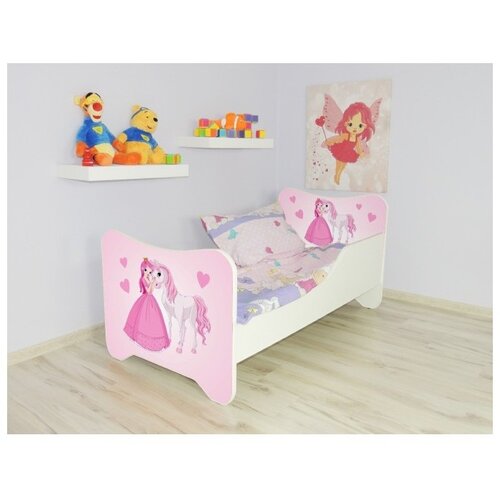 Made in Poland Dečiji krevet Happy Kitty – Princess and Horse 140x70 cm Cene