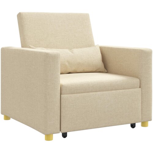SOFA na razvlačenje Singl Krema 90 x 165 x 87 cm tkanina Slike